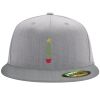 Flexfit 6210 Structured Flat Bill Fitted Hat Thumbnail