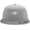 Flexfit 6210 Structured Flat Bill Fitted Hat Thumbnail