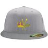 Flexfit 6210 Structured Flat Bill Fitted Hat Thumbnail