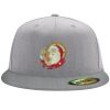Flexfit 6210 Structured Flat Bill Fitted Hat Thumbnail