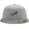 Flexfit 6210 Structured Flat Bill Fitted Hat Thumbnail