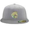 Flexfit 6210 Structured Flat Bill Fitted Hat Thumbnail