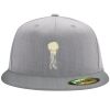 Flexfit 6210 Structured Flat Bill Fitted Hat Thumbnail