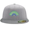 Flexfit 6210 Structured Flat Bill Fitted Hat Thumbnail