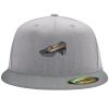 Flexfit 6210 Structured Flat Bill Fitted Hat Thumbnail