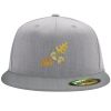 Flexfit 6210 Structured Flat Bill Fitted Hat Thumbnail