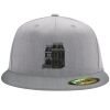 Flexfit 6210 Structured Flat Bill Fitted Hat Thumbnail
