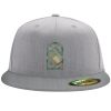 Flexfit 6210 Structured Flat Bill Fitted Hat Thumbnail