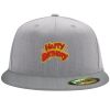 Flexfit 6210 Structured Flat Bill Fitted Hat Thumbnail