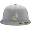 Flexfit 6210 Structured Flat Bill Fitted Hat Thumbnail