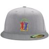 Flexfit 6210 Structured Flat Bill Fitted Hat Thumbnail