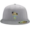 Flexfit 6210 Structured Flat Bill Fitted Hat Thumbnail
