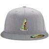 Flexfit 6210 Structured Flat Bill Fitted Hat Thumbnail