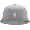 Flexfit 6210 Structured Flat Bill Fitted Hat Thumbnail