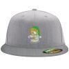 Flexfit 6210 Structured Flat Bill Fitted Hat Thumbnail
