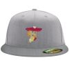 Flexfit 6210 Structured Flat Bill Fitted Hat Thumbnail