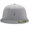 Flexfit 6210 Structured Flat Bill Fitted Hat Thumbnail