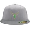 Flexfit 6210 Structured Flat Bill Fitted Hat Thumbnail
