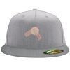 Flexfit 6210 Structured Flat Bill Fitted Hat Thumbnail