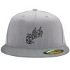 Flexfit 6210 Structured Flat Bill Fitted Hat Thumbnail