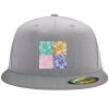 Flexfit 6210 Structured Flat Bill Fitted Hat Thumbnail