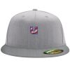 Flexfit 6210 Structured Flat Bill Fitted Hat Thumbnail