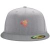 Flexfit 6210 Structured Flat Bill Fitted Hat Thumbnail