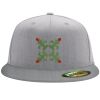 Flexfit 6210 Structured Flat Bill Fitted Hat Thumbnail