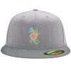 Flexfit 6210 Structured Flat Bill Fitted Hat Thumbnail
