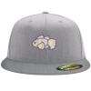 Flexfit 6210 Structured Flat Bill Fitted Hat Thumbnail