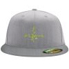 Flexfit 6210 Structured Flat Bill Fitted Hat Thumbnail