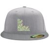 Flexfit 6210 Structured Flat Bill Fitted Hat Thumbnail
