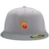 Flexfit 6210 Structured Flat Bill Fitted Hat Thumbnail