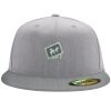 Flexfit 6210 Structured Flat Bill Fitted Hat Thumbnail