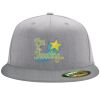 Flexfit 6210 Structured Flat Bill Fitted Hat Thumbnail