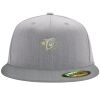 Flexfit 6210 Structured Flat Bill Fitted Hat Thumbnail