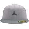 Flexfit 6210 Structured Flat Bill Fitted Hat Thumbnail