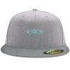Flexfit 6210 Structured Flat Bill Fitted Hat Thumbnail