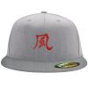 Flexfit 6210 Structured Flat Bill Fitted Hat Thumbnail