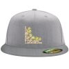 Flexfit 6210 Structured Flat Bill Fitted Hat Thumbnail