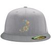 Flexfit 6210 Structured Flat Bill Fitted Hat Thumbnail