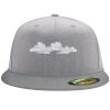 Flexfit 6210 Structured Flat Bill Fitted Hat Thumbnail