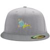 Flexfit 6210 Structured Flat Bill Fitted Hat Thumbnail
