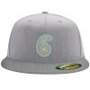 Flexfit 6210 Structured Flat Bill Fitted Hat Thumbnail