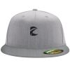 Flexfit 6210 Structured Flat Bill Fitted Hat Thumbnail