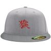 Flexfit 6210 Structured Flat Bill Fitted Hat Thumbnail
