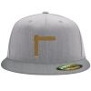Flexfit 6210 Structured Flat Bill Fitted Hat Thumbnail