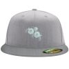 Flexfit 6210 Structured Flat Bill Fitted Hat Thumbnail