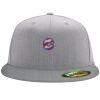 Flexfit 6210 Structured Flat Bill Fitted Hat Thumbnail