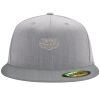 Flexfit 6210 Structured Flat Bill Fitted Hat Thumbnail